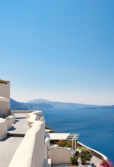 santorini caldera view santorini caldera view